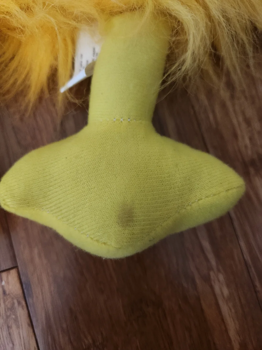 Yellow Bird Hand Puppet With Moving Beak Fuzzy Kids Storytime Theater Prop Toy